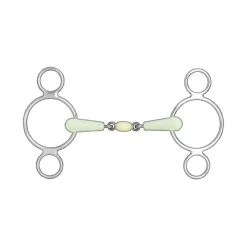 Horze 3-Ring-Wassertrense, Doppelt Gebrochen