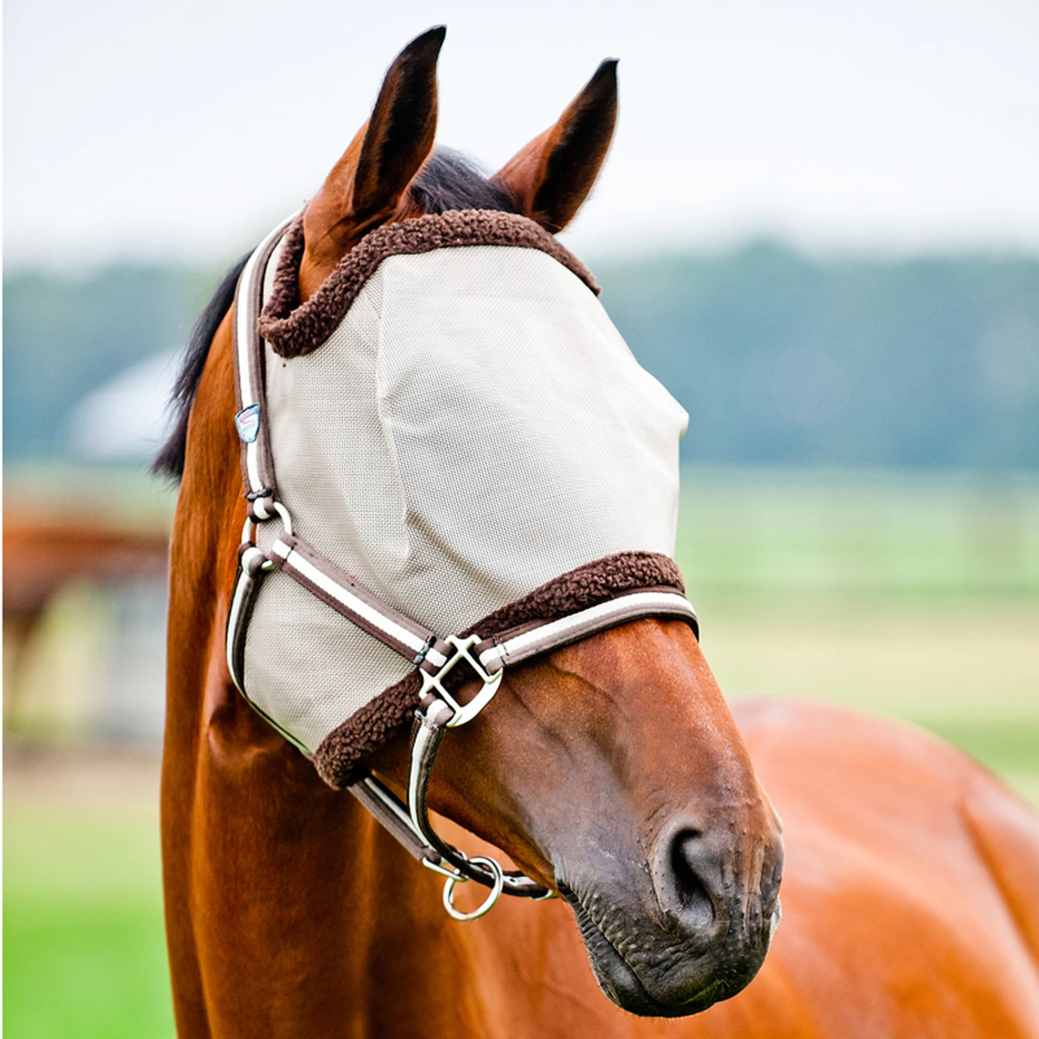 Horze Fliegenmaske Mit Mesh Und Weichem Flor – Bild 3
