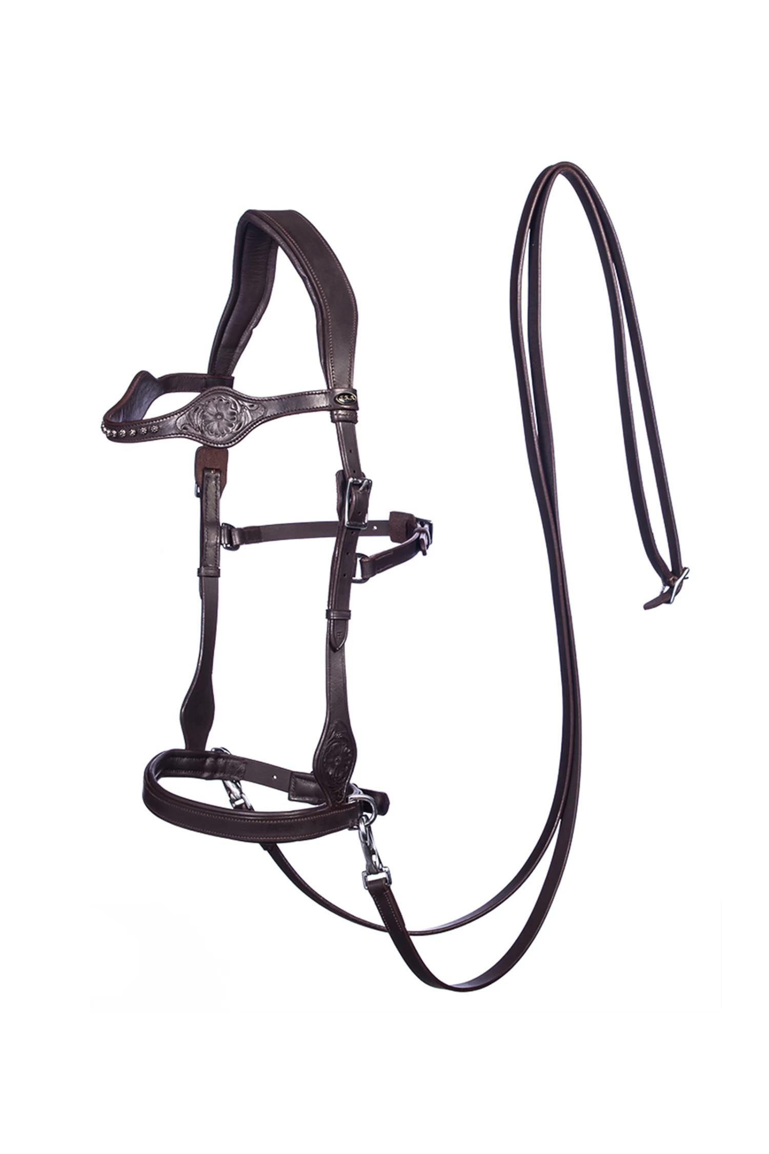FRA Dandy Sidepull (System 3) Leather, W/ Leather Clip Reins – Bild 3