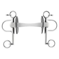 Sprenger Nathe Pelham Gebiss 20mm Mit Flexibler Stange & Kurzen Backenstücken (unterer Ring 5,5cm)